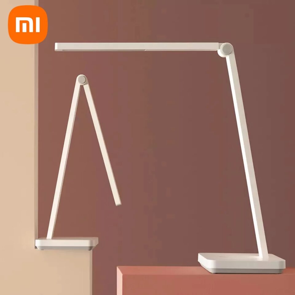 Xiaomi Desk Lamp, eye protection, white ABS plastic, 1200 lumens, radiation, adjustable lamp arm, touch button, 8W LED, colour temperature, 4000°K, maximum power, 545 lumen, 197 lumen, lamp arm