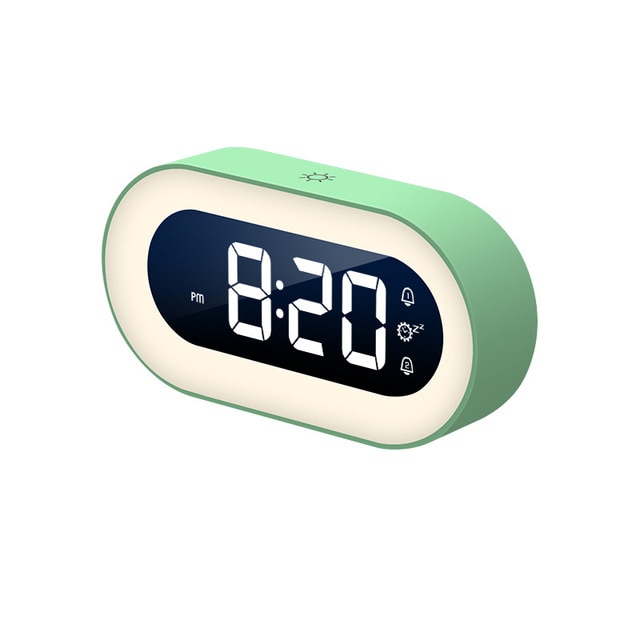 Xiaomi Digital Alarm Clock, adjustable light duration, adjustable brightness, adjustable volume, power off memory function, two sets of alarms, customizable features, variety of modes, 18 music ringtones, sleek design, desktop clock