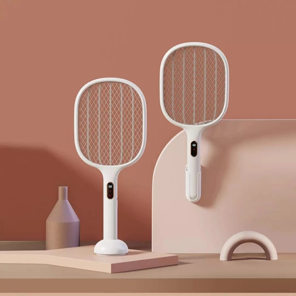 Xiaomi Smart Mosquito Swatter, lightwave mosquito trap technology, digital display, one-shot dual-use feature, 395-400nm wavelength purple LED lamp bead, 15° tilt wall, 360° all-round mosquito control