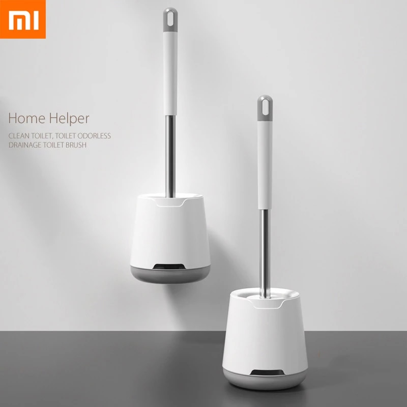 Xiaomi Toilet Cleaning Brush, long handle, high- no dead end design,quality materials, easy to use, easy to store, compact design, soft bristles
