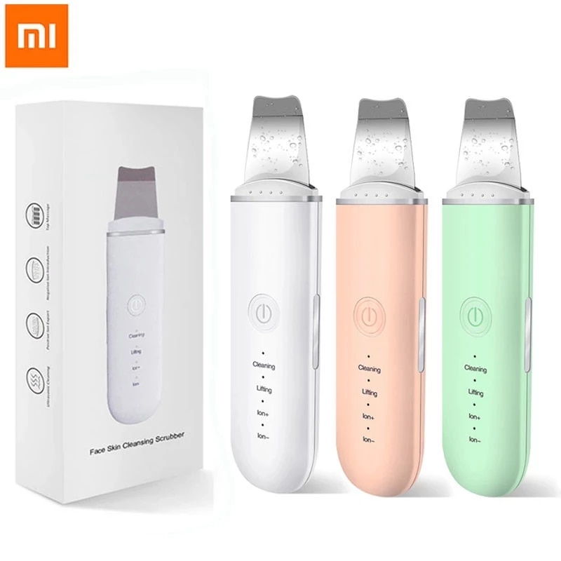 Xiaomi Ultrasonic Skin Scrubber, Deep Cleanse treatment, Sonophoresis treatment, ultrasonic waves, clogged pores, fine lines, increased absorption of serums, increased circulation, safe, all skin types