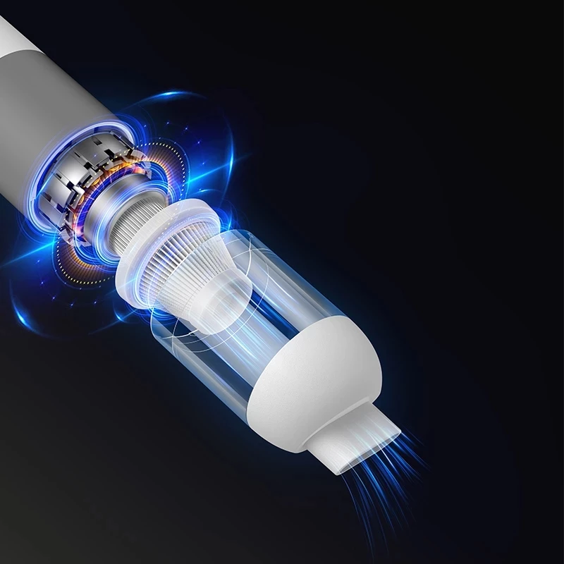 Xiaomi Portable Car Vacuum Cleaner, home, car, dual-purpose design, nozzle attachments, wet messes, dry debris, rechargeable, wireless, mini, handheld, powerful suction, tight spaces, control, precision