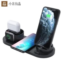 Xiaomi Wireless Car Charger, electric auto pinching, 20W max quick charging, dual cooling, multiple safety features, compatible with most devices, 2.5D glass design, blue ring light